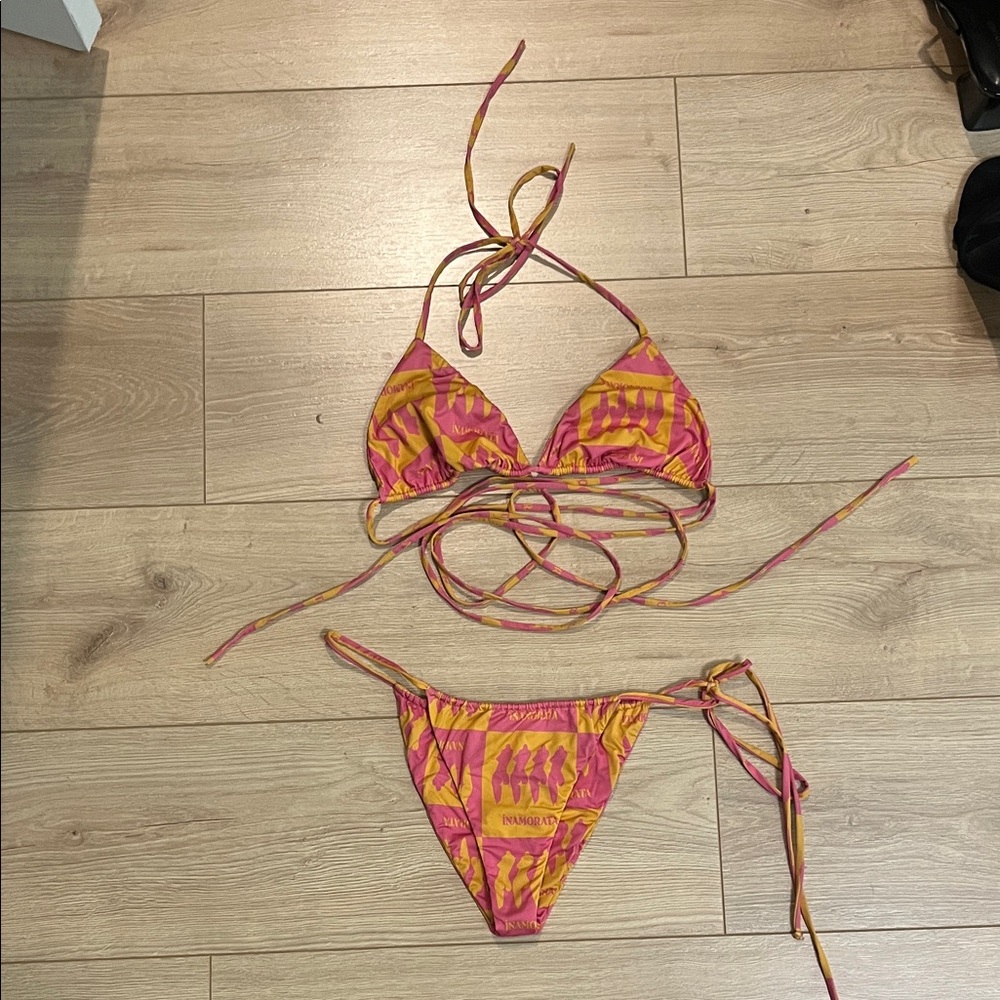 iNAMORATA Pink and Yellow Bikini